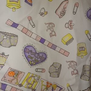 Vintage Baby theme Scrub Top L/XL